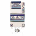 Yair Emanuel Embroidered Cotton Tallit –  Papercut TFE-4