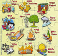 Hebrew months Holidays Magnetic Puzzle   GM-MPH