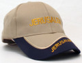 Tan and Navy Cap - Jerusalem (I-IC#18)
