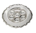 Silver Plated Seder Plate  10"