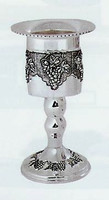 silver plated havdallah holder grape design