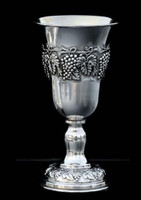 Silver Dipped Goblet Becher Shlomo Anavim 33031