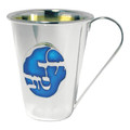 silver plated Mini kiddush cup 'Yeled Tov' Gold Inside 2202