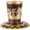 Jeweled Kiddush cup Brown with Emerald Crystals