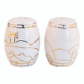 Ceramic Pillars Candle Holder - Jerusalem of Gold