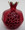 Aluminium Pomegranates Honey Dish (Large) - Red