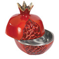 Aluminium Pomegranates Honey Dish (Small) - Red