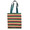 Multicolor Striped Applique Paches Bag