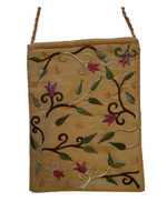 Gold Flowers Embroidered Bag