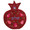 Shalom Hebrew Red Pomegranate Embroidered Wall Decoration