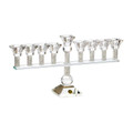 Crystal Menorah with Crushed Glass