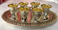 Silverplate Liquer Cup Set