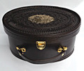 Leather Oval Etrog Box
