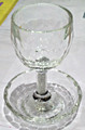 Crystal Kiddush Cup with Gemstones Design & Plate (KC-X5879)