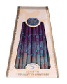 Sefad - Decorative Colored (Shades of Purples) Israeli Chanukah Candles
