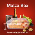 Square Matzah Box with Cover - Large 12"
