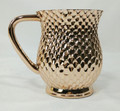Metal Coated Acrylic Wash Cup, Honeycomb design - Rose Gold