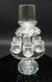 Crystal 6 Cup Wine Fountain on Foot