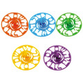 Colorful Plastic Dreidel - 3.5" (60 in a pack)