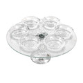 Crystal Seder Plate on 5" Pedestal