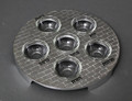 Metal Seder Tray - Silver 12" w/Dishes