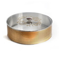Gold Stainless Steel Round Matzah Box 16"