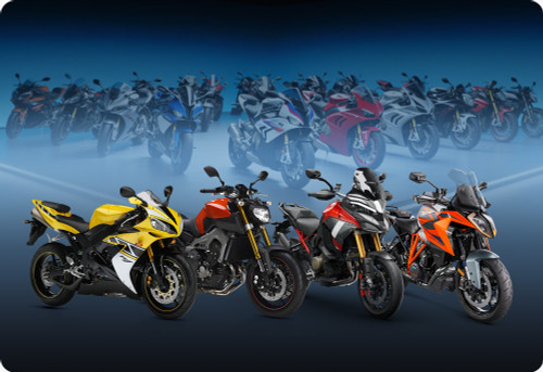 Coverage for 21 motorcycle brands