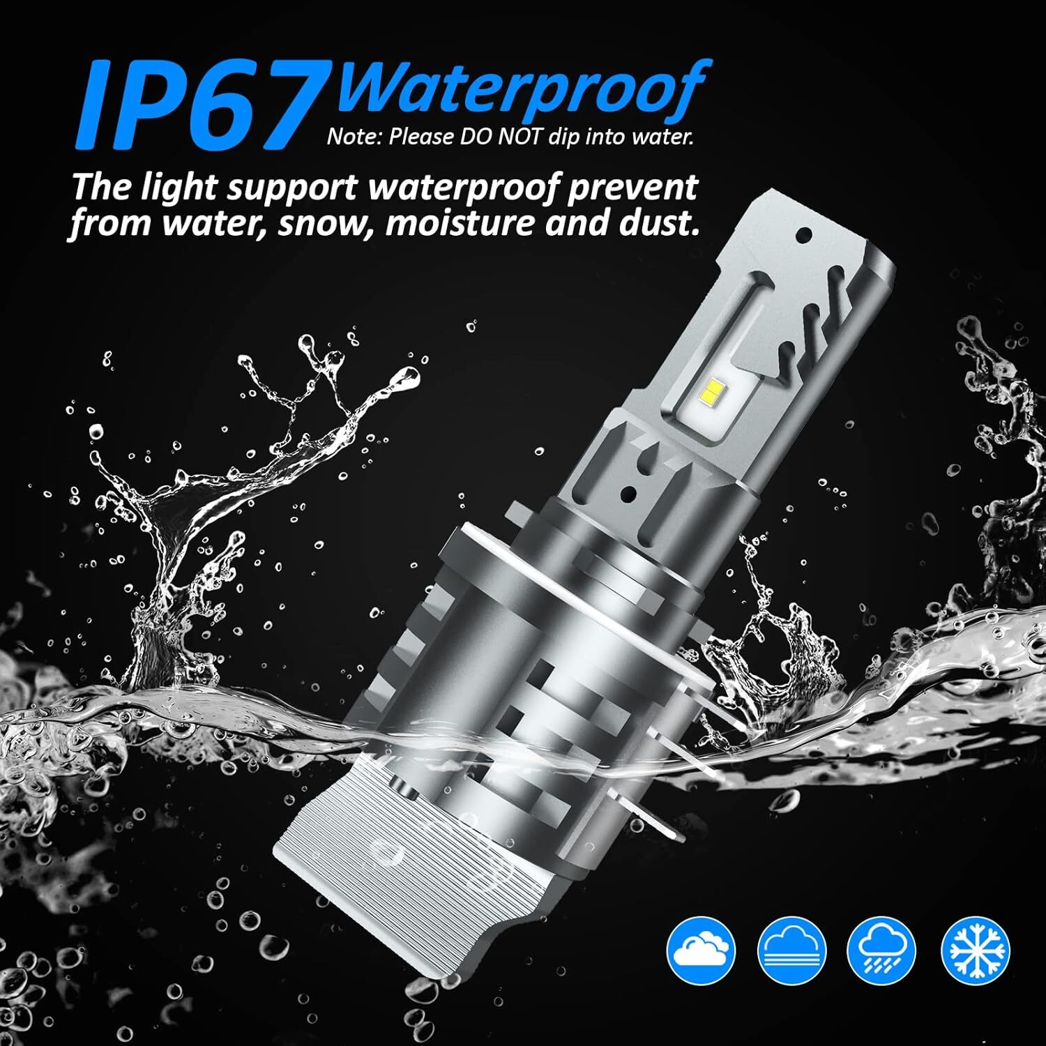 D-Lumina H15 LED – IP67 waterproof (close-up)