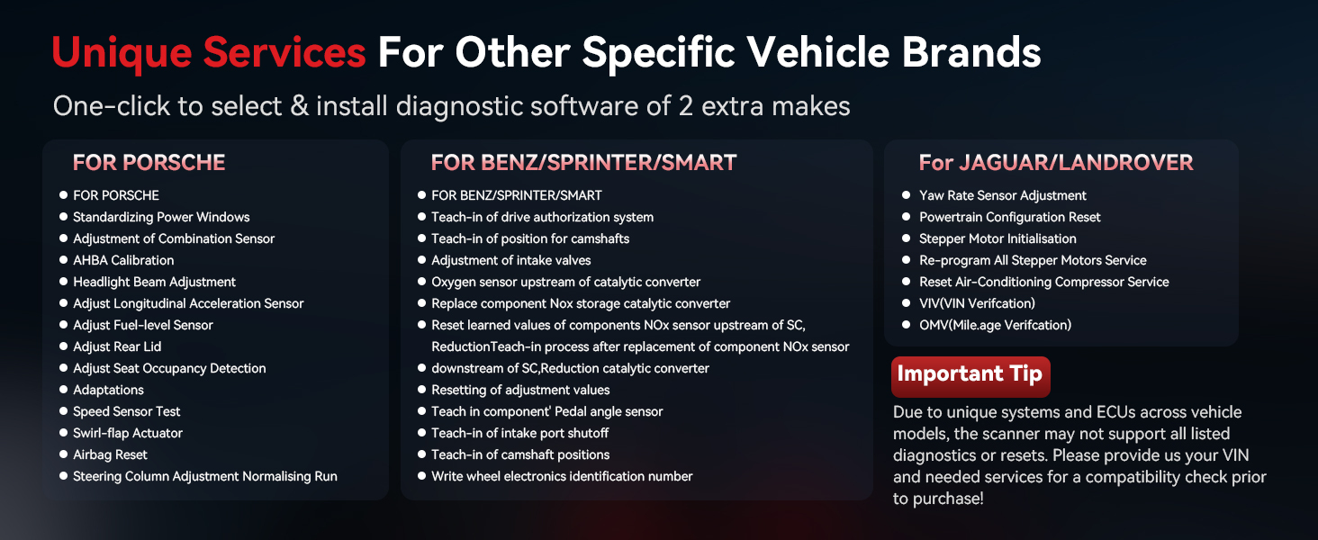 Additional brand service support