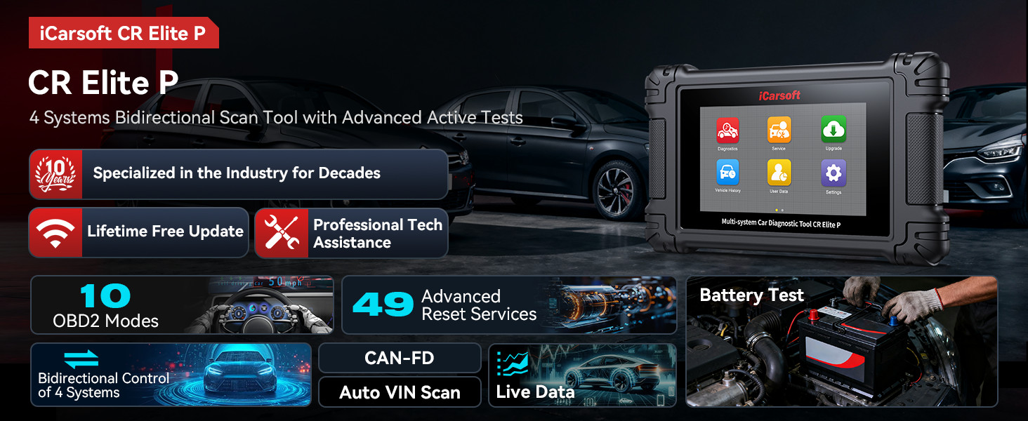 iCarsoft CR Elite P V4 Series multi-system diagnostic tool
