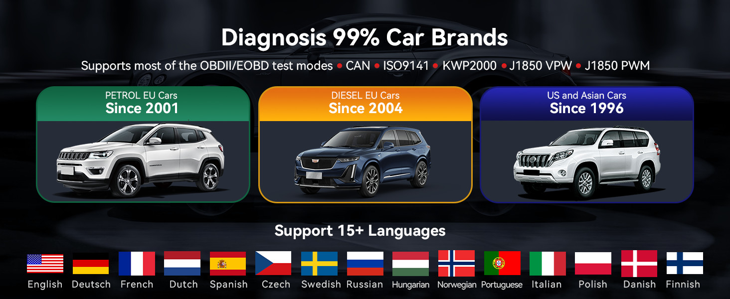 iCarsoft CR MAX 2026 diagnosis most car brands banner