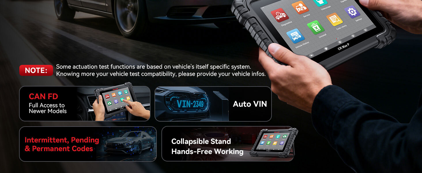 Auto VIN and CAN FD support - iCarsoft CR MAX P