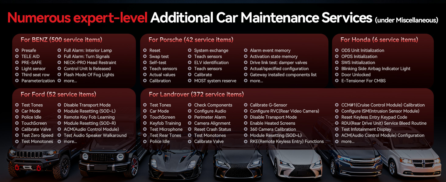 Additional advanced maintenance service coverage