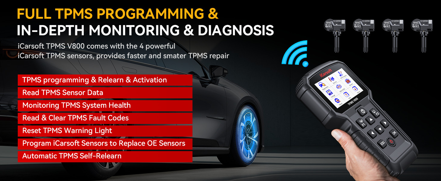 iCarsoft TPMS V800 TPMS programming and diagnostic tool