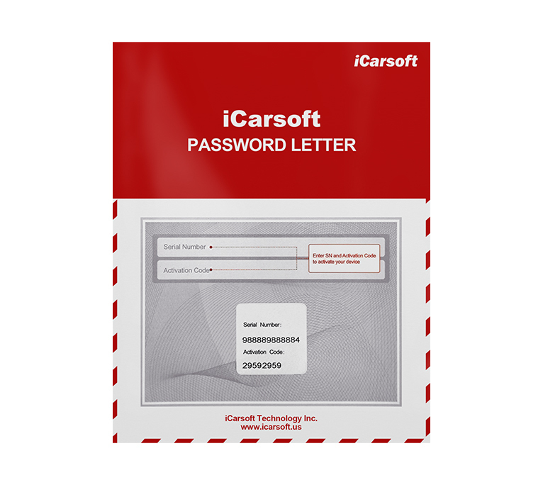 Password/activation letter