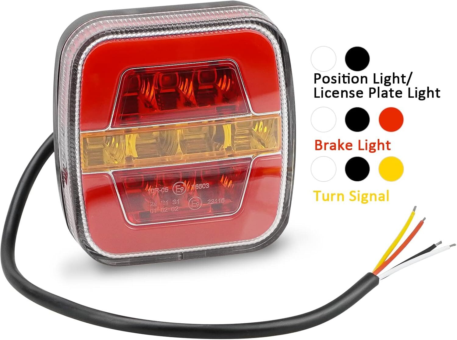 Universal LED Trailer Tail Light - rear view