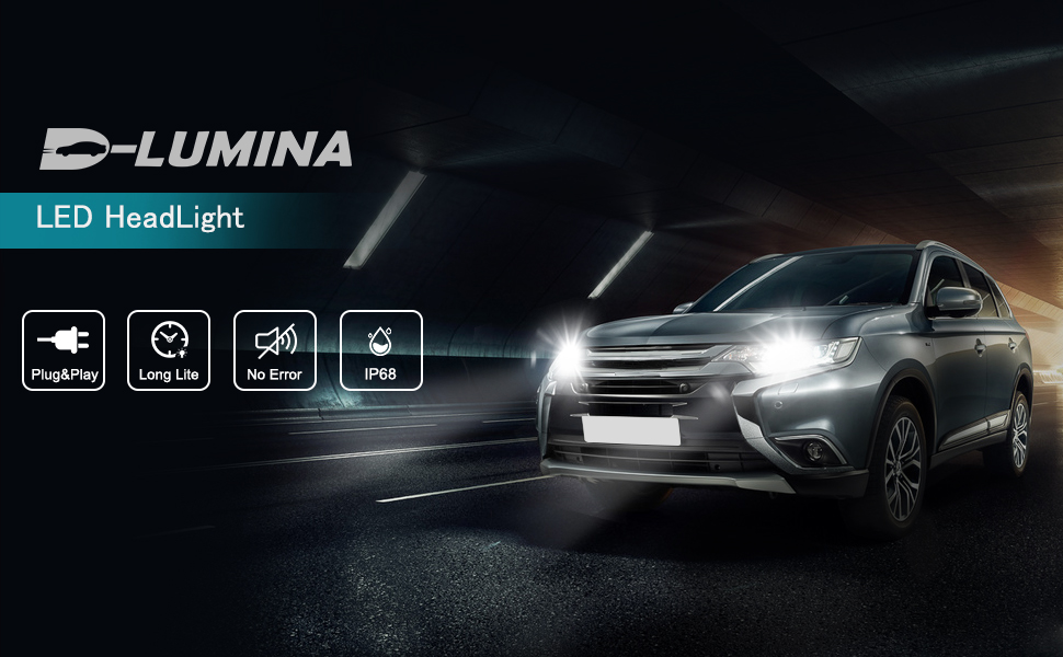 D-Lumina H1 LED Headlight Bulbs Canbus 120W 22000LM Auto Car Lamp Lights  6000K