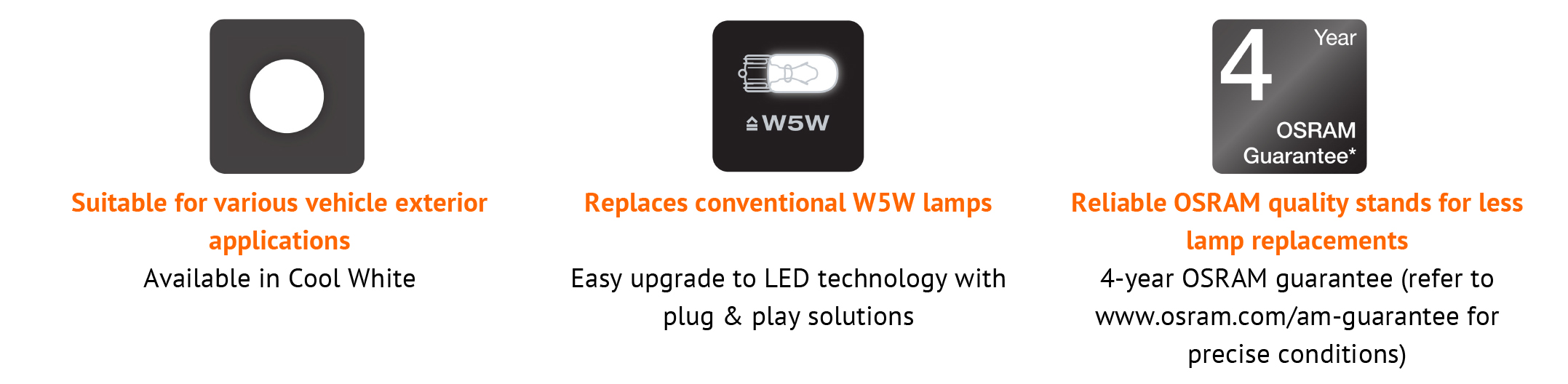 Osram 501 LEDriving SL W5W 6000k 12V LED bulbs (White)  HIDS Direct for HID  Xenon kits, Xenon bulbs, MTEC bulbs, LED's, Car Parts and Air Suspension