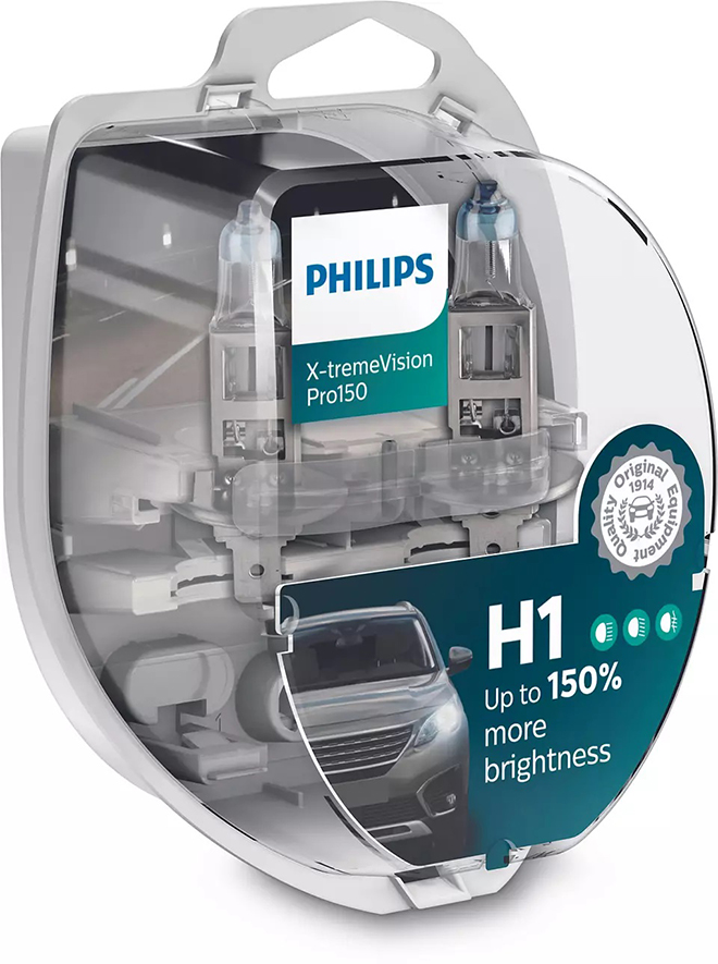 Philips  12v 55w X-tremeVision Pro 150 Car Headlight Bulbs | HIDS .