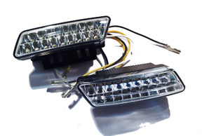 LED Daytime Running Lights (DRL) Compact Style DRLs (E-mark Road Legal)