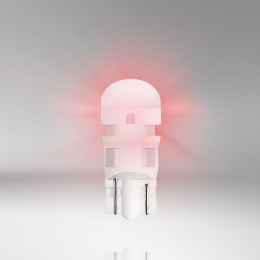Osram 501 LEDriving SL W5W 12V LED bulbs (Red)