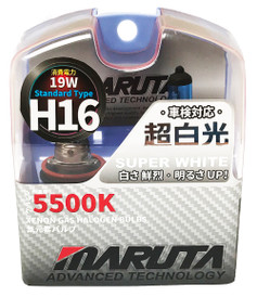 MTEC / MARUTA H16 19W 12V 5500K Xenon Gas Filled Upgrade Bulbs (MT-489b)