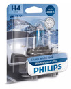 Philips H4 60/55w WhiteVision Ultra Car/Motorbike Headlight Bulb