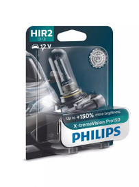 Philips XtremeVision Pro 150 HIR2 9012 55w Car Headlight Bulb