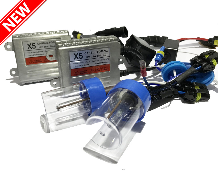 55W H7 H7R Xenon HID Conversion Kit Slim Bulbs Pair For Chrysler