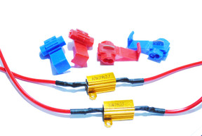 10w Resistors for LED W5W, 501, 233, H6W (433C) Incl. wires clips