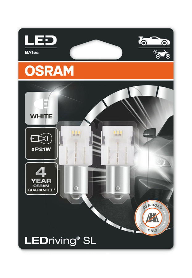 Osram LEDriving Premium 382 P21W White/Amber/Red x 2 LED | HIDS Direct for Xenon kits, Xenon bulbs, MTEC bulbs, LED's, Car Parts Air Suspension