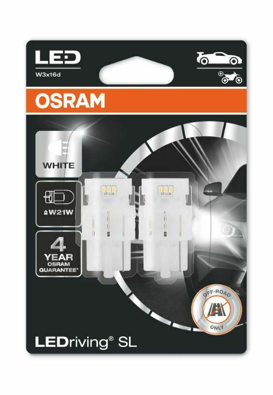 Osram LEDriving 582 W21W 12v LED bulbs x 2