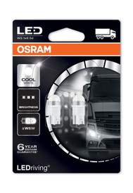 Osram LEDriving Premium 507 W5W 24V 1W x 2 LED Bulbs (2824CW-02B)