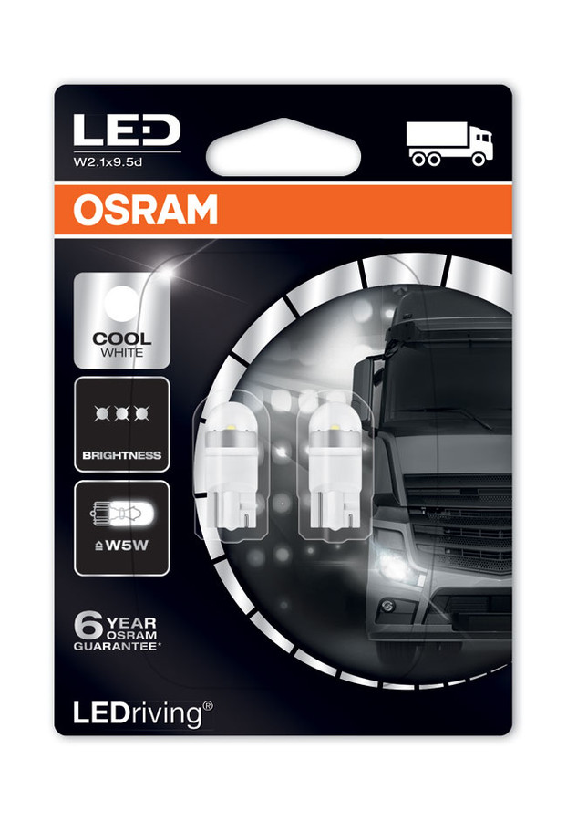 Osram LEDriving Premium 507 W5W 24V 1W x 2 LED Bulbs